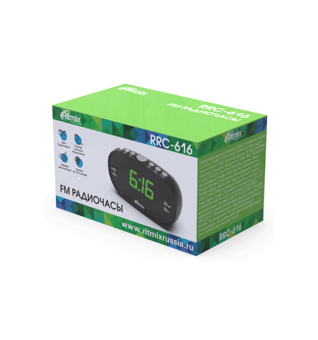 Радиочасы Ritmix RRC-616 Black, 3-е