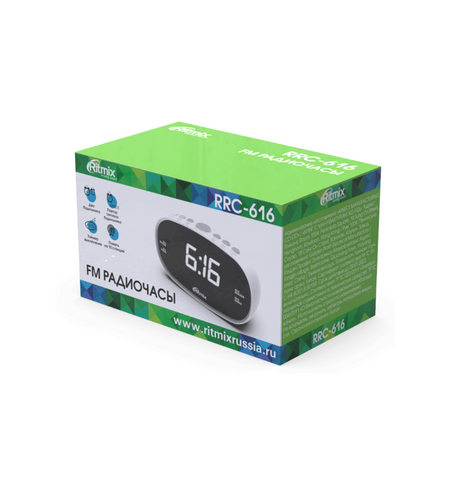 Радиочасы Ritmix RRC-616 White, 4-е