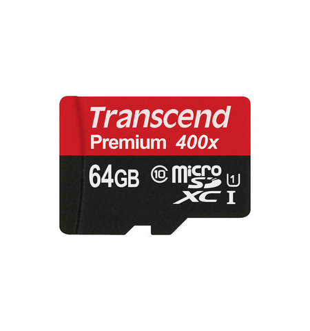 Карта памяти Transcend Premium 400x microSDXC 64GB UHS-I Class 10 (TS64GUSDU1), 2-е