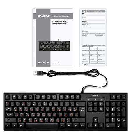 Клавиатура SVEN KB-S300 Black, 3-е фото товара в интерент-магазине freenet.by Клавиатура SVEN KB-S300 Black, 3-е