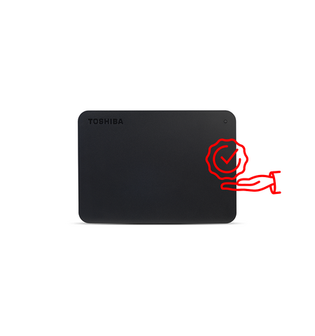 Внешний жесткий диск TOSHIBA Canvio Basics 1TB (HDTB410EK3AA), 4-е