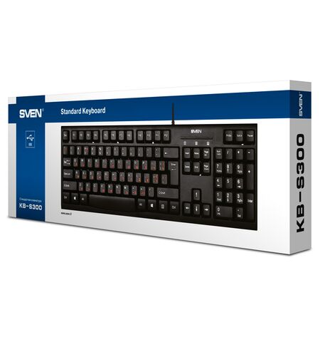Клавиатура SVEN KB-S300 Black, 4-е фото товара в интерент-магазине freenet.by Клавиатура SVEN KB-S300 Black, 4-е