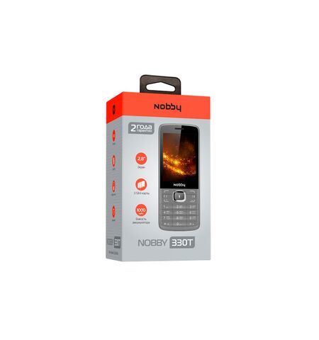 Кнопочный телефон Nobby 330T Black Grey, 5-е