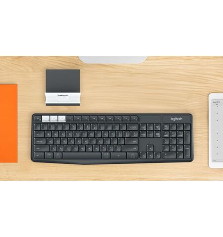 Беспроводной комплект клавиатура + подставка Logitech K375s Multi-Device (920-008184), 10-е