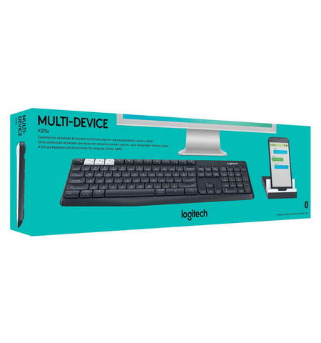 Беспроводной комплект клавиатура + подставка Logitech K375s Multi-Device (920-008184), 12-е