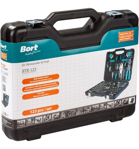 Универсальный набор инструментов Bort BTK-123 (123 предмета), 5-е фото товара в интерент-магазине freenet.by Универсальный набор инструментов Bort BTK-123 (123 предмета), 5-е