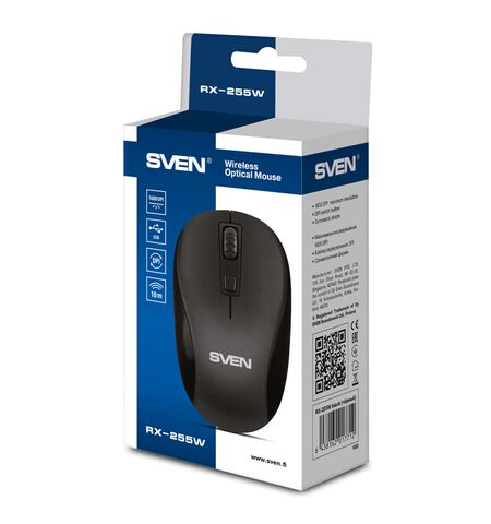 Мышь SVEN RX-255W Black, 8-е