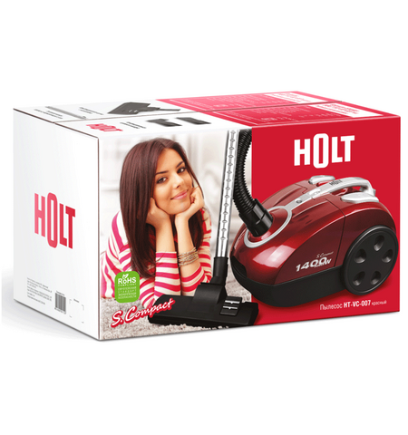 Пылесос HOLT HT-VC-007 Red, 2-е