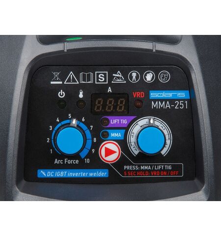 Сварочный инвертор Solaris MMA-251, 3-е