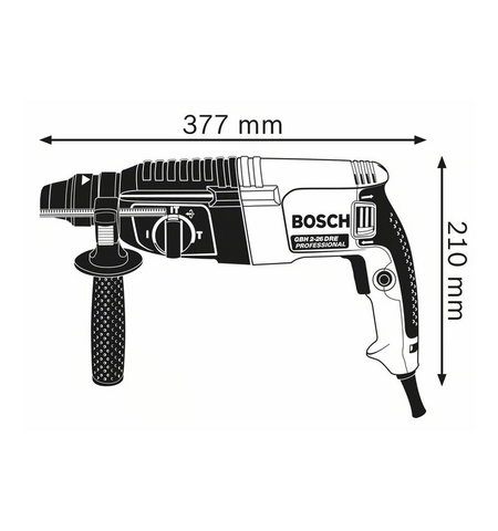 Перфоратор BOSCH GBH 2-26 DRE Professional (0 611 253 708), 3-е