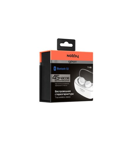 Bluetooth гарнитура Nobby Expert T-110 White, 3-е