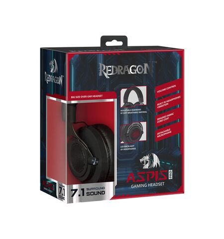Наушники с микрофоном Redragon Aspis Pro, 6-е