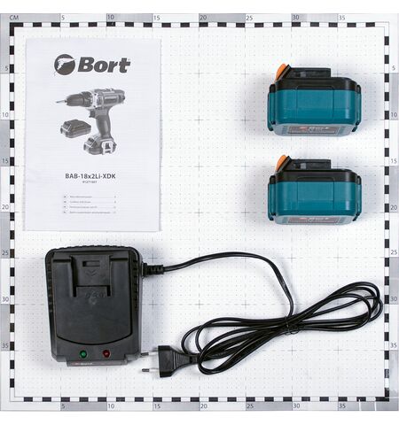 Дрель-шуруповерт Bort BAB-18x2Li-XDK, 9-е