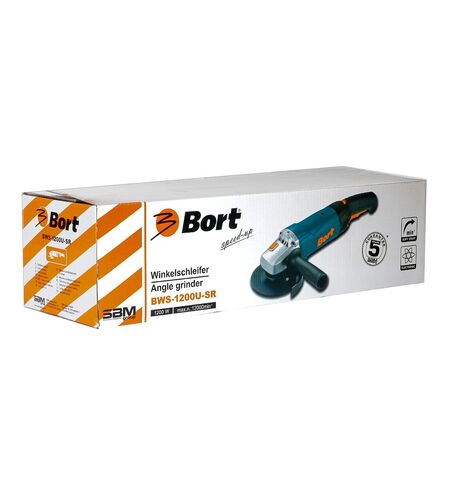 Угловая шлифмашина Bort BWS-1200U-SR, 4-е