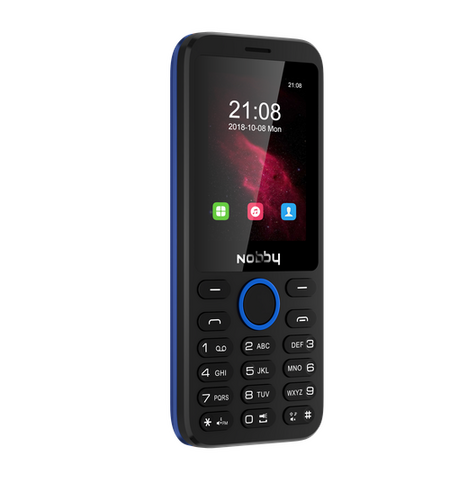Кнопочный телефон Nobby 231 Blue Black, 4-е