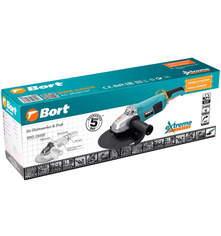 Угловая шлифмашина (болгарка) Bort BWS-2400X, 10-е