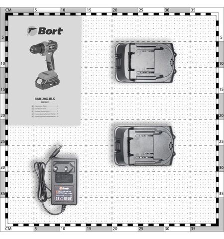Дрель-шуруповерт Bort BAB-20X-BLK, 9-е