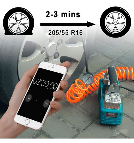 Автомобильный компрессор Bort BLK-700x2, 14-е