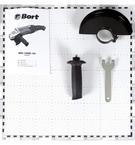 Угловая шлифмашина (болгарка) Bort BWS-1600R-150, 9-е