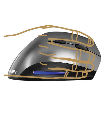 Вертикальная мышь SVEN RX-580SW, 4-е