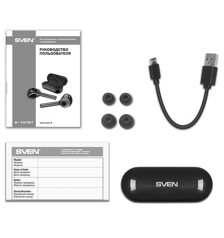 Bluetooth-стереогарнитура SVEN E-707BT, 5-е