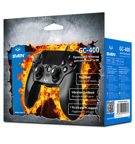 Проводной геймпад SVEN GC-400, 6-е