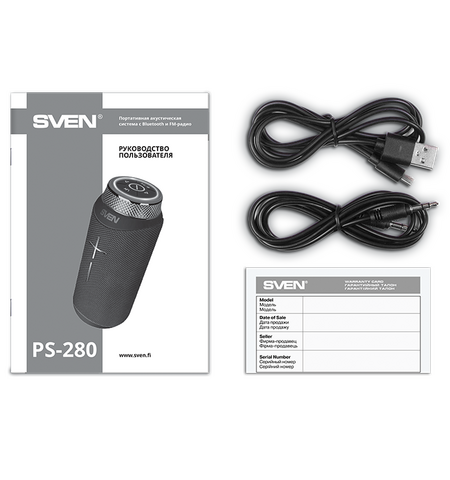 Портативная колонка SVEN PS-280, 11-е