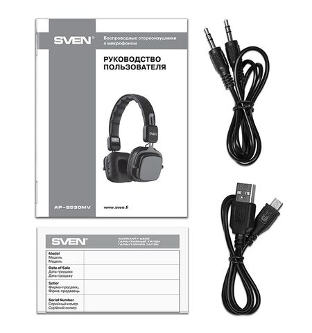 Беспроводные стереонаушники с микрофоном SVEN AP-B530MV, 5-е