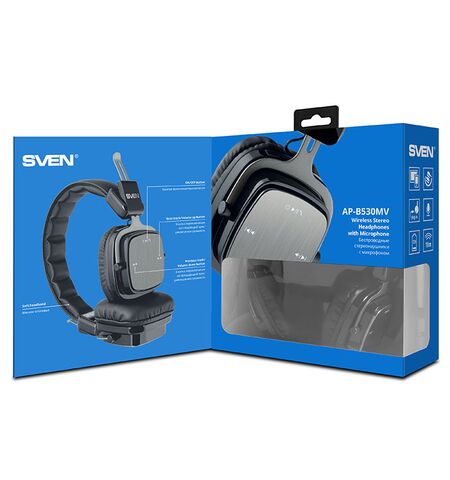 Беспроводные стереонаушники с микрофоном SVEN AP-B530MV, 6-е