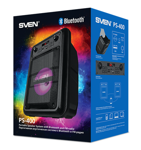 Портативная колонка SVEN PS-400, 10-е
