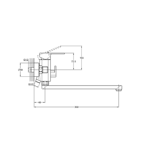Смеситель G.Lauf NEB7-A123, 2-е