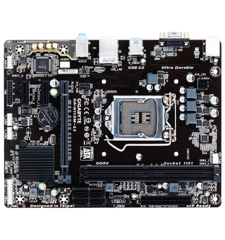 Материнская плата GIGABYTE GA-H110M-S2 (rev. 1.0), 2-е