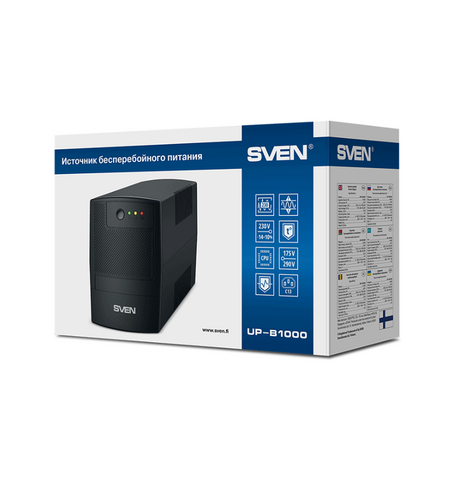 Источник бесперебойного питания SVEN UP-B1000, 4-е фото товара в интерент-магазине freenet.by Источник бесперебойного питания SVEN UP-B1000, 4-е