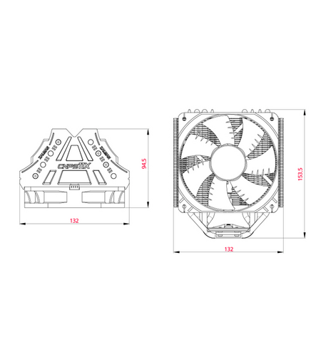 Кулер для процессора Zalman CNPS11X Performa+, 9-е