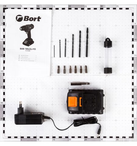 Дрель-шуруповерт Bort BAB-18Ix2Li-FD, 9-е