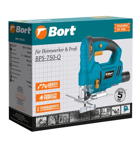 Электролобзик Bort BPS-750-Q, 8-е