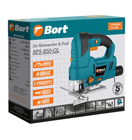 Электролобзик Bort BPS-850-QL, 10-е фото товара в интерент-магазине freenet.by Электролобзик Bort BPS-850-QL, 10-е