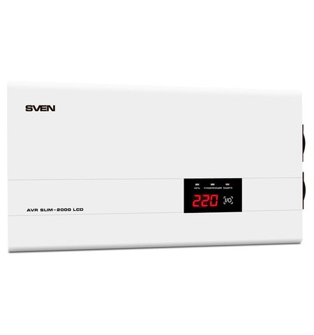 Стабилизатор напряжения SVEN AVR SLIM-2000 LCD, 3-е