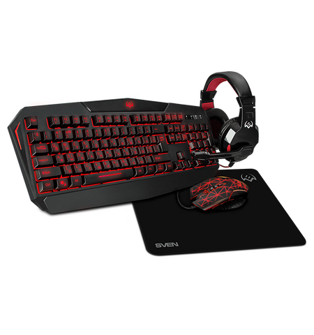 Клавиатура + мышь с ковриком + наушники SVEN GS-4300, 2-е