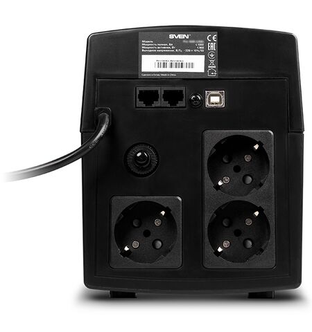Источник бесперебойного питания SVEN PRO 1500 (LCD, USB), 3-е фото товара в интерент-магазине freenet.by Источник бесперебойного питания SVEN PRO 1500 (LCD, USB), 3-е
