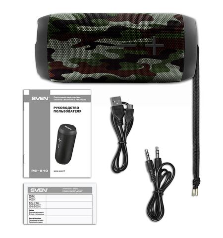 Портативная колонка SVEN PS-210 Camouflage, 4-е
