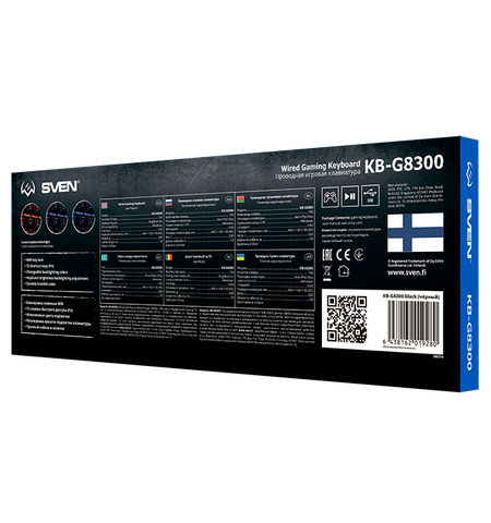 Игровая клавиатура с подсветкой SVEN KB-G8300, 12-е