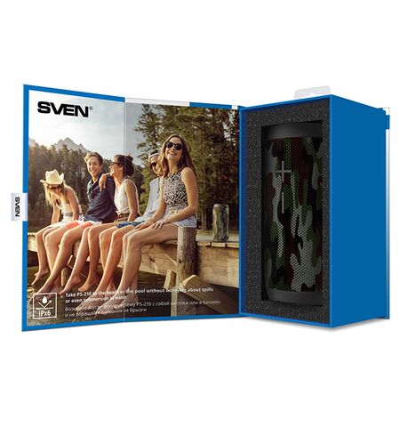 Портативная колонка SVEN PS-210 Camouflage, 3-е