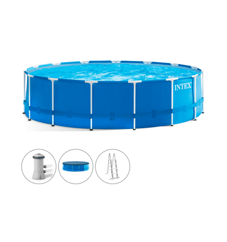 Каркасный бассейн INTEX Metal Frame 457x122 (28242NP), 3-е