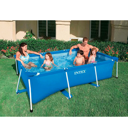 Каркасный бассейн INTEX Rectangular Frame 220х150х60 (58983/28270), 2-е