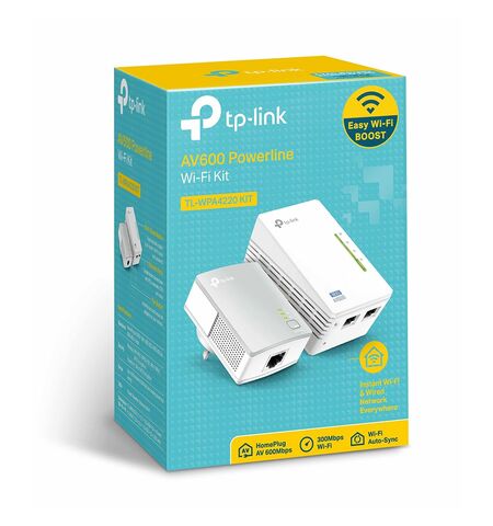 Комплект Wi-Fi Powerline адаптеров TP-Link TL-WPA4220 KIT, 3-е