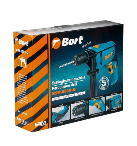 Ударная дрель Bort BSM-650U-Q, 5-е