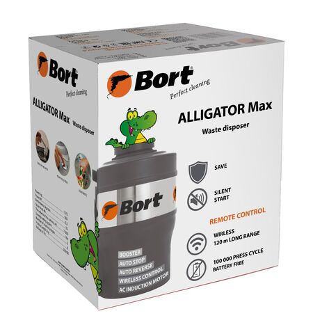 Измельчитель пищевых отходов Bort Alligator Max, 4-е