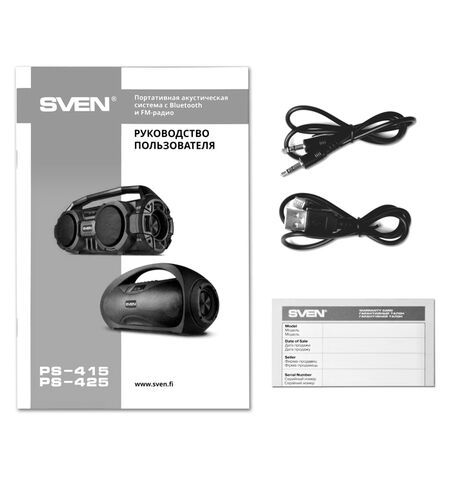 Портативная колонка SVEN PS-425, 9-е