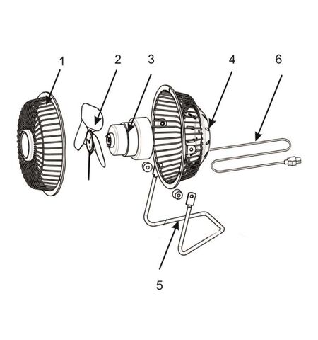 Вентилятор CENTEK CT-5040 Black Red, 3-е